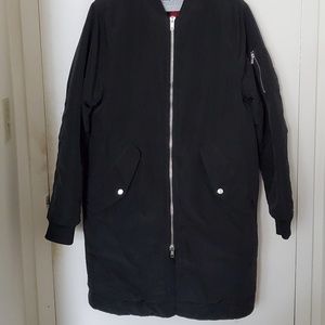 H&M Long Bomber Coat